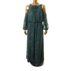 Ralph Lauren green Cold Shoulder Maxi Dress